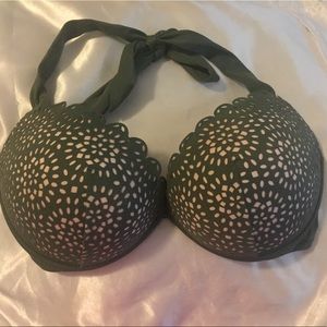 Shade And Shore Push Up Halter Bikini Top 32dd